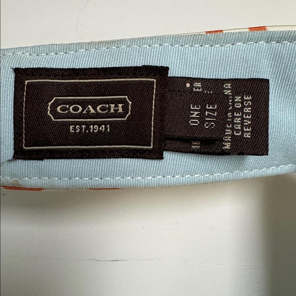 Coach Colorful Patterned Visor with Butterfly - image 2